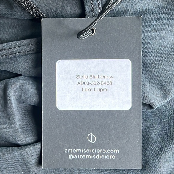ARTEMIS DICIERO Stella Shift Dress - Brushed Black - Picture 10 of 10